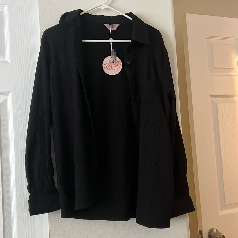 Black button up